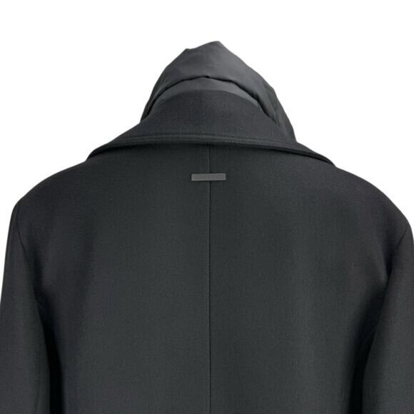 SOIA & KYO Men's Wool Blend Lamskin Leather Gordan Jacket Sz Medium Black - Picture 5 of 10